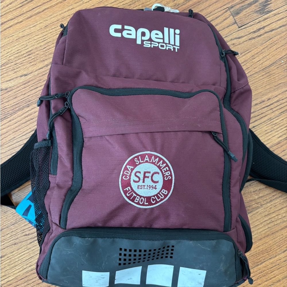 Capelli CDA Slammers Fútbol Club Sport Maroon Backpack